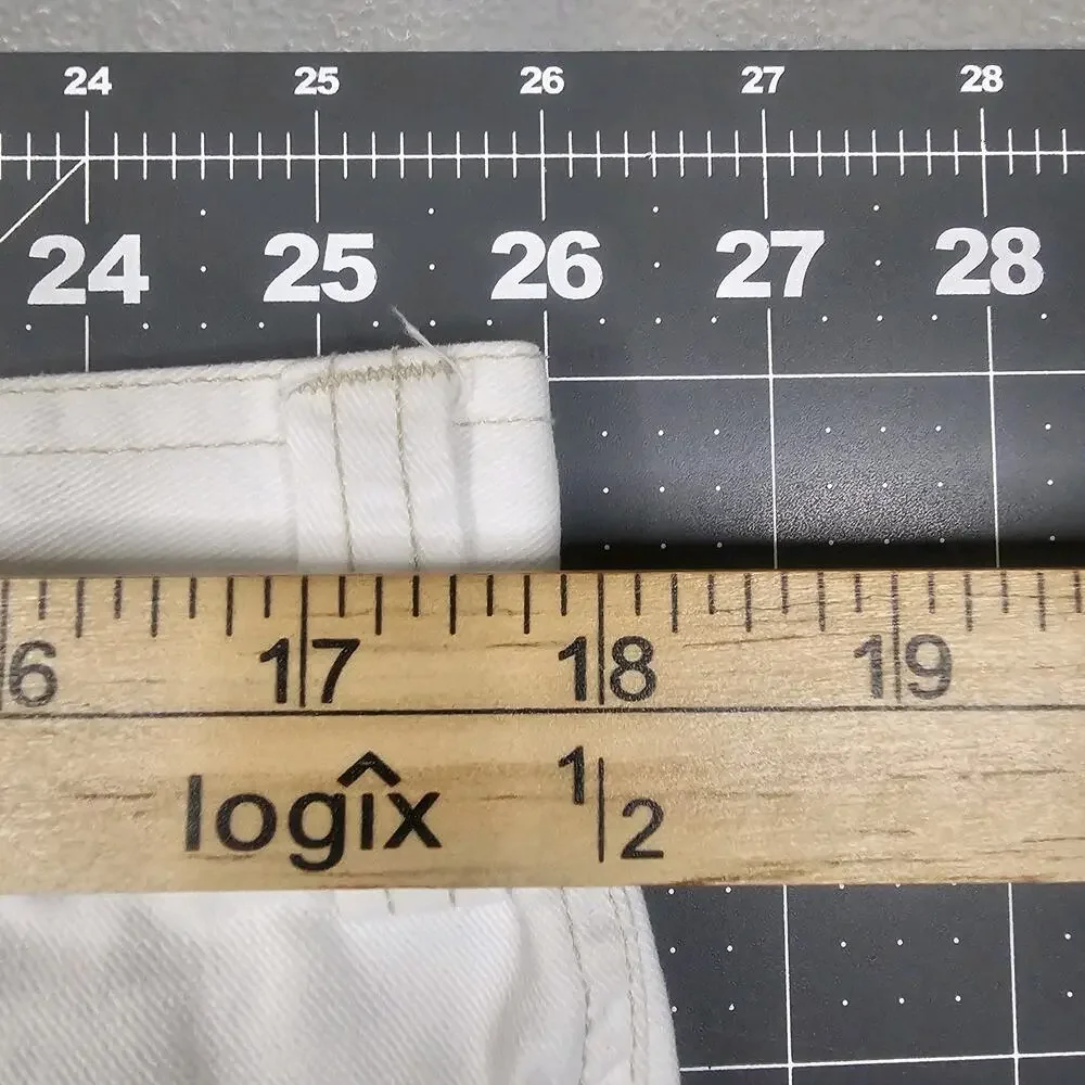 Polo Ralph Lauren Cargo Shorts 36x10 White Utility Streetwear Y2K Loose Wideleg